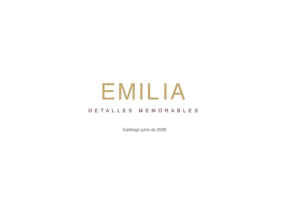Portada del catálogo real de Emilia — Detalles memorables